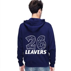 Leavers Graduation Hoodie 26 Name Inside Design 3D Style Stars & Stripes Hood